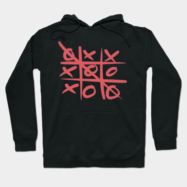 Tic Tac Toe - X and O Graphic - Board Game Hoodie by DeWinnes